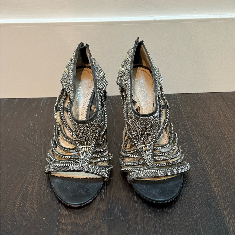Jean-Michel Elegant Black and Silver Women's Shoes